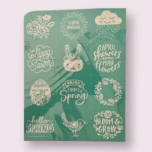* HELLO SPRING ~ Chalk Couture Reusable Transfer Stencil - 8.5x11
